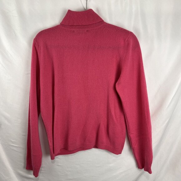 Studio E Cashmere Pink Turtleneck Sweater Women's Size L - Picture 6 of 8